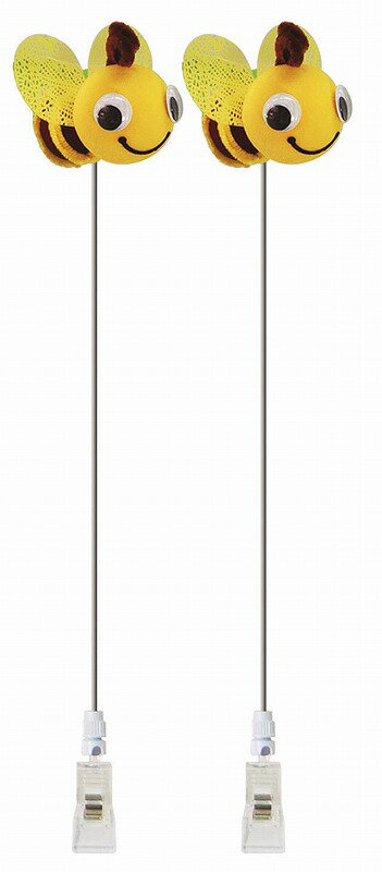 【[店舗装飾品]スマイルみつばちクリップ2本セット】販促品　春　春の店舗装飾品