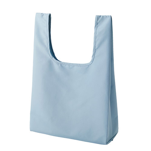 ＼名入れ ロゴ入れ オリジナル 機能付きバッグ/【ウォッシャブルスムーストート(スモーキーブルー)】 ” 店舗用・業務用の備品・記念品・販売用グッズなどに”/” 展示会・セミナー来場ノベルティや記念品向けの商品として”