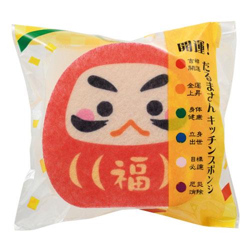 \販促品 ノベルティ グッズ お正月・干支・福袋/【開運!だるまさんキッチンスポンジ】 ” 店舗や施設での簡易イベント企画に役立つ、縁日・お祭りセットなどに ”...