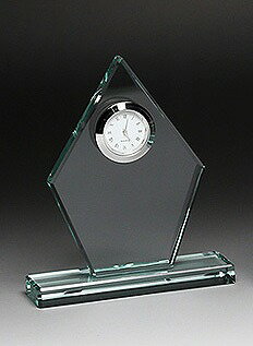 【[サンドブラスト加工代込] 時計 中 DT-20 ※版代別途】記念品 周年記念 盾・トロフィー・クリスタル