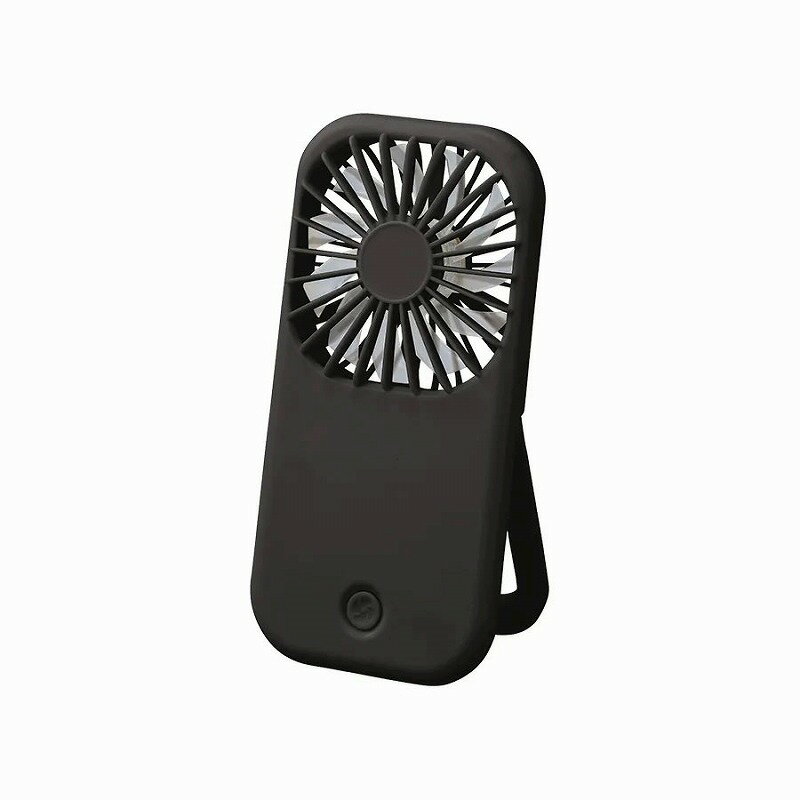＼販促品 ノベルティ グッズ　クールグッズ/【ポータブル&スタンドファン ブラック】