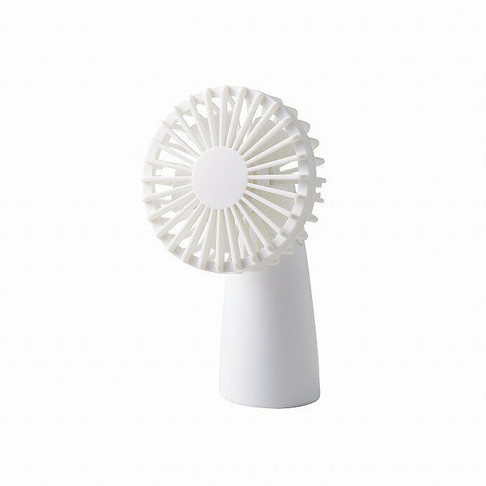 ＼販促品 ノベルティ グッズ　クールグッズ/【ポータブル首かけハンディファン ホワイト】