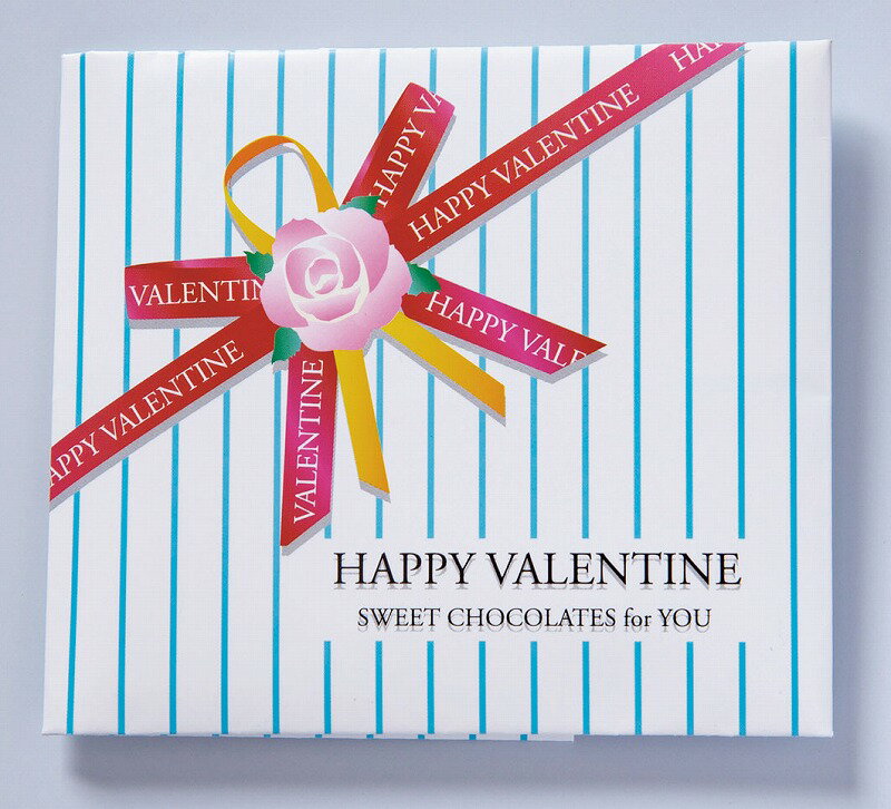 \販促品 ノベルティ グッズ 春のイベント/【バレンタイン・リボンストライブ(ハートチョコ5粒入・シール付)】 ” 法人・企業・団体・ビジネス向けの記念品・販促...