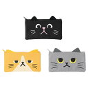 【猫日和 ダブルポケット マルチポーチ】ノベルティ グッズ 安い 汎用ポーチ・巾着