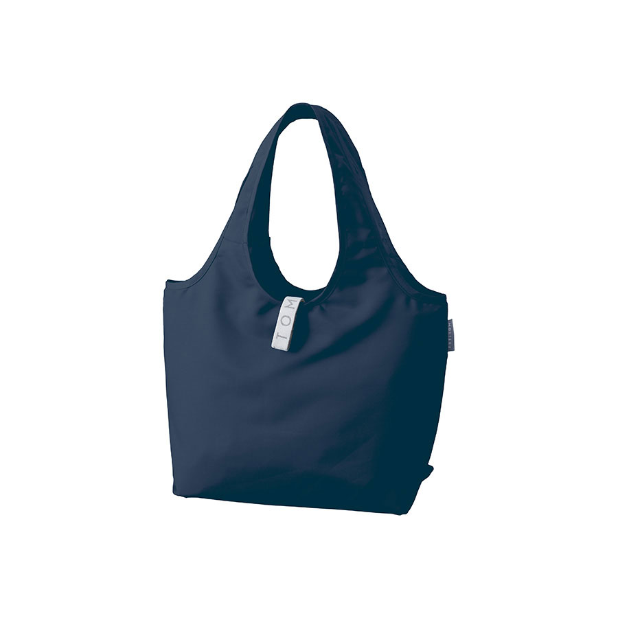 ＼名入れ ロゴ入れ オリジナル 機能付きバッグ/【クルリトクーラーミニマルシェバッグ ネイビー】 ” 法人・企業・団体・ビジネス向けの記念品・販促ノベルティグッズに ”/” 店舗用・業務用の備品・記念品・販売用グッズなどに”