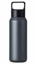 【真空ステンレス炭酸ボトル(600ml)(ブラック)】名入れ オリジナル 勤続記念 レジャーボトル ノーブランド保冷・保温