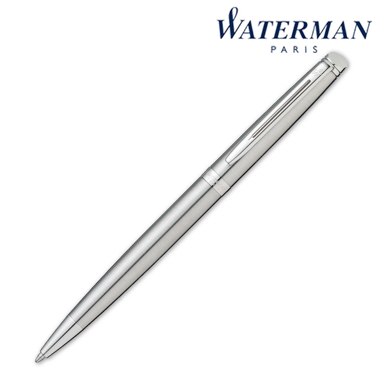 ＼ 名入れ ロゴ入れ オリジナル　ブランド筆記具 / 【WATERMAN ウォーターマン ギフト包装 レーザー名入れ対応・メトロポリタン　エッセンシャル　ステンレススチールCT　BP】 ” 学生向け・中学生・高校生・大学生等に ”