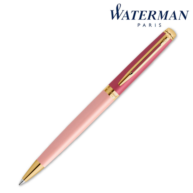 ＼ 名入れ ロゴ入れ オリジナル　ブランド筆記具 / 【WATERMAN ウォーターマン ギフト包装 レーザー名入れ対応・メトロポリタン エッセンシャル ピンクGT BP】 ” 学校・高校・大学・専門学校の卒業記念品や周年記念品に ”