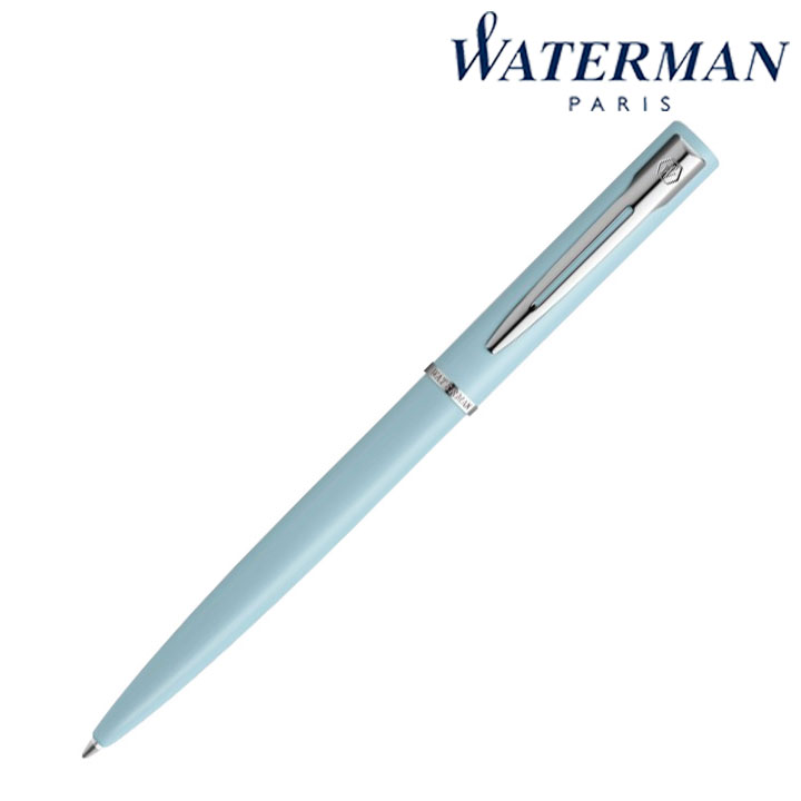 ＼ 福利厚生 周年 卒業 記念品　ブランド筆記具 / 【WATERMAN ウォーターマン ギフト包装 レーザー名入れ対応・アリュール パステルブルー CT BP】 ” 企業や学校、お店の周年・設立・創立・開店にお勧めのノベルティ・記念品に ”
