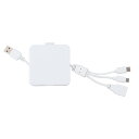 【スマホスタンドになるケーブルホルダー(3in1ケーブル付き)】もらって嬉しい 記念品 卸売り 充電器・ケーブル