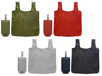 ＼販促品 ノベルティ グッズ 機能付きバッグ/【ポケッタブルエコバッグ グレー】 ” 店舗用・業務用の備品・記念品・販売用グッズなどに”/” 展示会・セミナー来場ノベルティや記念品向けの商品として”