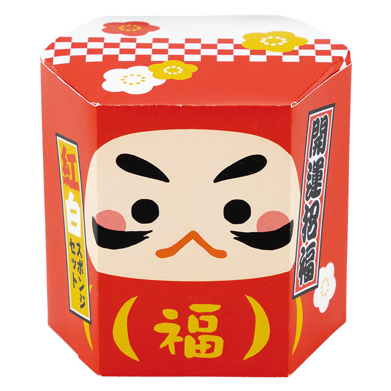 \販促品 ノベルティ グッズ お正月・干支・福袋/【開運招福だるまさん 紅白スポンジセット】 ”特売・売り出し・イベント・抽選会向けのツールやキットなどに ”/...