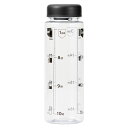 【脱水症対策 時間メモリ付きボトル 500ml】ノベルティ グッズ 卒園 レジャーボトル ノーブランド(非ステンレス)