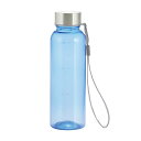 【メモリ付きフロスティボトル350ml(ストラップ付き)(ブルー)】 プリント レジャーボトル ノーブランド(非ステンレス)