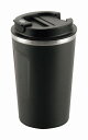 【CC-40C cococafe -ココカフェ- (パウダーコート) 蓋付き真空二重段ブラー 400ml チャコール】ノベルティ グッズ 卒業 名入れ向け タン...