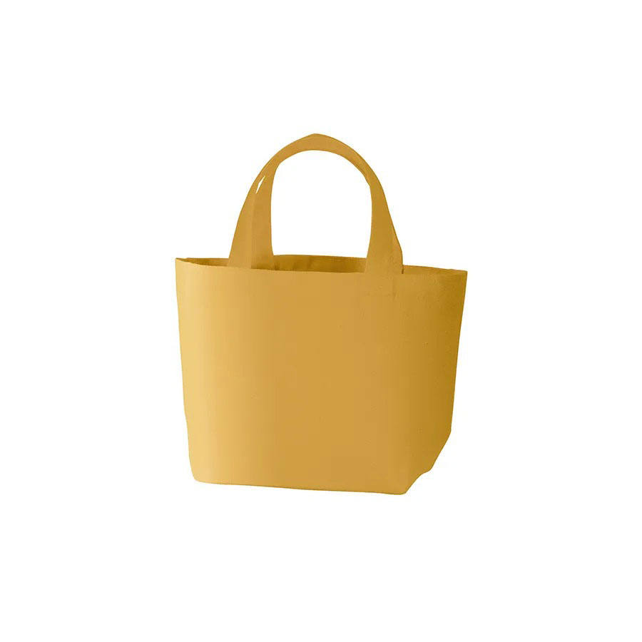 ＼名入れ ロゴ入れ オリジナル　汎用トートバッグ/【キャンバスデイリートート(S) マスタード】 ” 店舗用・業務用の備品・記念品・販売用グッズなどに”/” ノベルティ、記念品向けにまとめ買い・まとめ売り・卸売り・大量購入のご相談、お見積りは当店を”