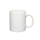 【陶器マグ ストレート(M+) ホワイト】業務用 食器 オリジナル印刷 名入れ向け 陶器