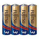 【FUJITSU単3形 アルカリ乾電池 4P ※個人宅配送不可】販促 品 見積もり 持ち出袋単品グッズ
