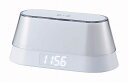 【6194 ワイヤレススピーカー ワイヤレス充電クロック(ナイトライト付)】もらって嬉しい 記念品 オリジナル対応 イヤホン・ヘッドホン・スピーカー