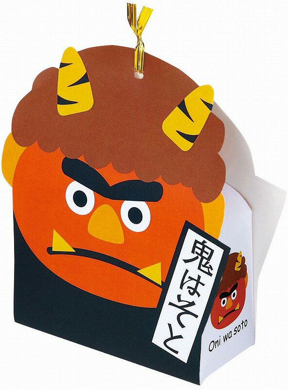 \販促品 ノベルティ グッズ 春のイベント/【節分福豆パック(25g入・シール付)(赤鬼*おたふく)】 ” 家族・ファミリー層に人気の商品を集めました。”/” ...