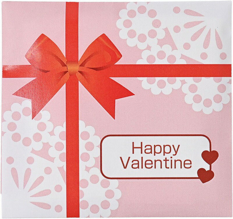 \販促品 ノベルティ グッズ 春のイベント/【バレンタイン・リボンレース柄(チョコレートボール3包入・シール付)】 ” 店舗や施設での簡易イベント企画に役立つ、...