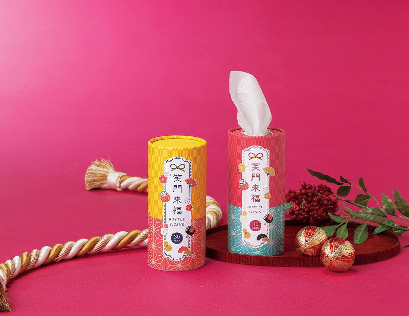 \販促品 ノベルティ グッズ お正月・干支・福袋/【笑門来福/ボトルティッシュ】 ” 家族・ファミリー層に人気の商品を集めました。”/”特売・売り出し・イベント...