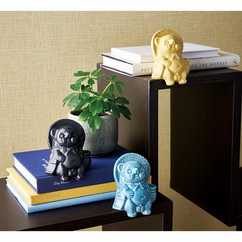 ＼ 販促品 ノベルティ グッズ インテリア / 【信楽焼 Tanutanu オス 黒】 ” 企業や学校、お店の周年・設立・創立・開店にお勧めのノベルティ・記念品に ” [2]