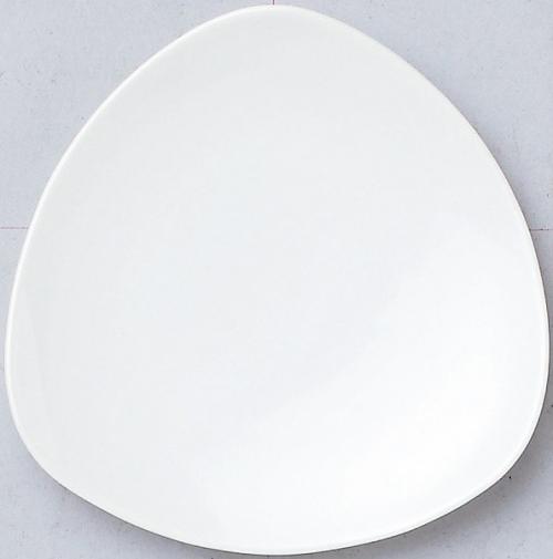 ＼ 店舗 業務用 物販向け　名入れ向け 陶器 / 【 美濃焼 16cm皿_トライアングル ホワイト ※別途見積】 ” 店舗用・業務用の備品・記念品・販売用グッズなどに”