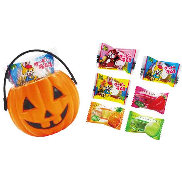 【ご注文受付数40個以上】ハロウィンお菓子バケツ（1個）【ハロウィン お菓子 詰め合わせ ハロウィンバケツ ハロウィン 子供 粗品 景品 ノベルティ 記念品 販促品 プチギフト プレゼント ハロウィン パーティー】のサムネイル