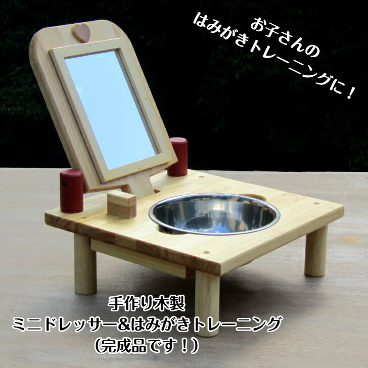 手作り木製ミニドレッサー＆はみがきトレーニング