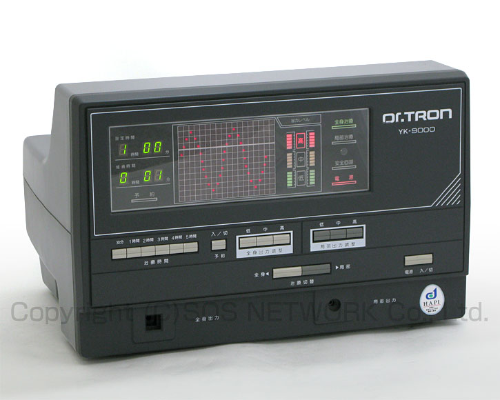 電位治療器　ドクタートロン　YK-9000（黒）　【中古】（Z）7年保証-z-03