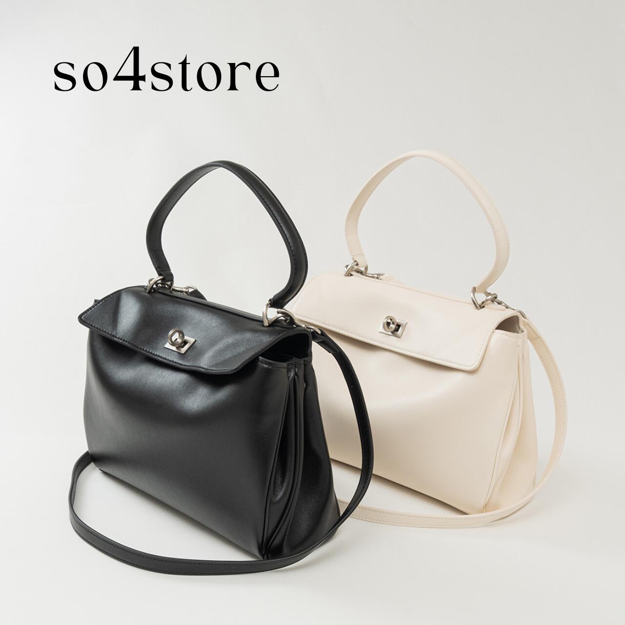 【レザー・クラシックリュクスミニ】本革 牛革 上質レザー 2WAY レディース ショルダー ハンドバッグ 斜めがけ 軽量 通勤 通学 旅行 お出かけ 仕事 自立 安定感 コンパクト 高級感 ギフト プレゼント 誕生日 母の日 妻 彼女 ブラック ホワイト so4store so4ストアーのサムネイル