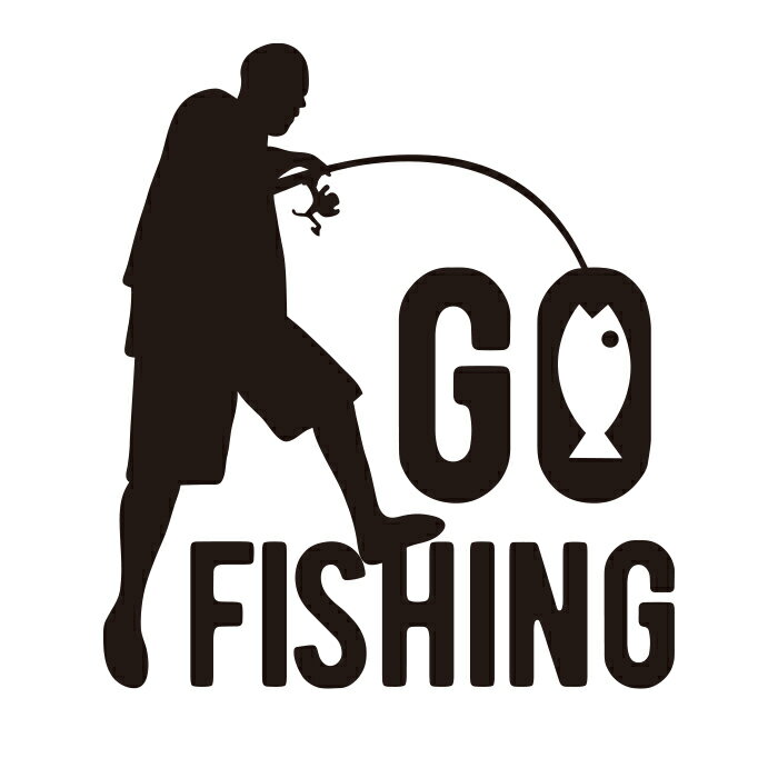 釣り行こう！ GO FISHING　 ステッカー