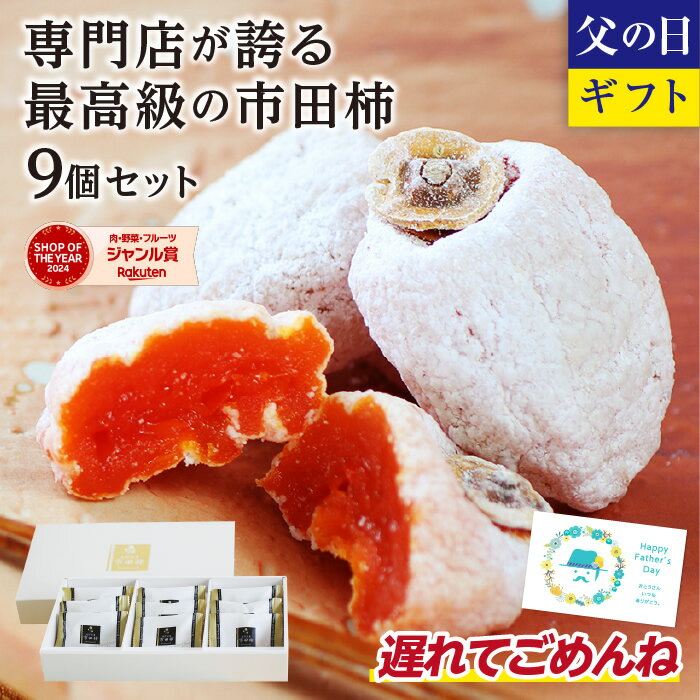 遅れてごめんね 父の日 信州の特産品 市田柿 最高級品 9個 ギフト 長野産 冷凍 送料無料 最強翌 ...