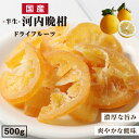 【送料無料】国産 ドライフルーツ 河内晩柑 500g | 凝縮された旨みと爽やかな酸味 和製グレープフルーツ ドライ柑橘 国産ドライ お得 無着色 無香料 半生...