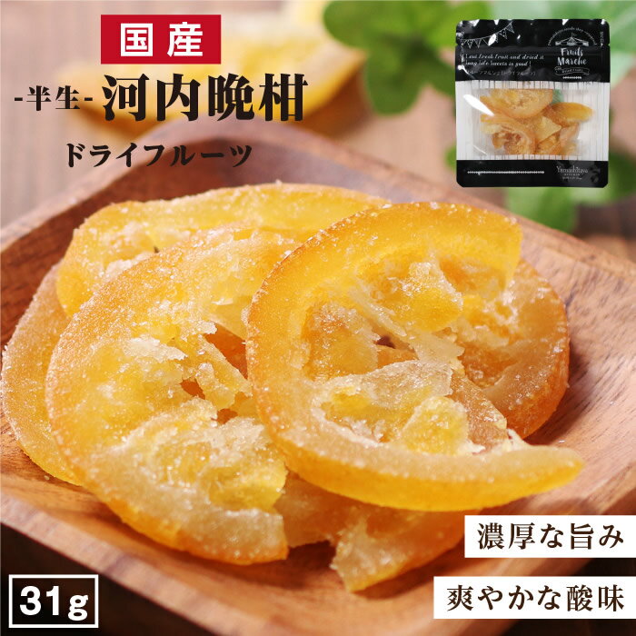 【送料無料】国産 ドライフルーツ 河内晩柑 小袋 31g | 凝縮された旨みと爽やかな酸味 和製グレープフルーツ ドライ柑橘 国産ドライ 無..