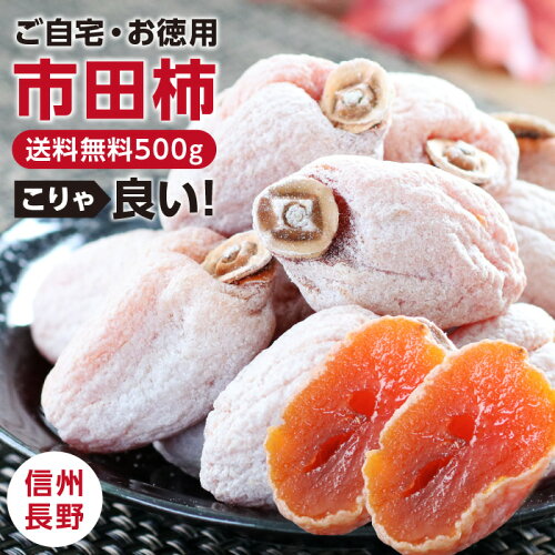 送料無料！長野県の特産品 市田柿 500g 12〜2月までの期間限定販売 ひ...