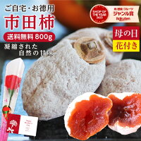 【送料無料】市田柿 干し柿 800g ご家庭用 長野県産 母の日 花セット お徳用 大容...