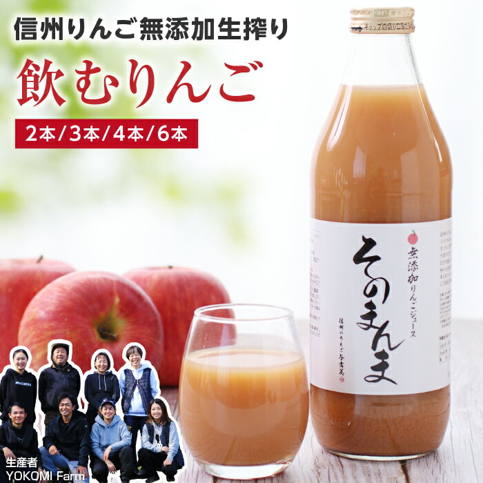 【送料無料】りんごジュース 信州産 そのまんまジュース りんご 果汁100％ ジュースセット 2本 3本 4本 6本 ギフト お徳用 最強翌日配送 長野県産 りんご 旬に絞りました ストレートジュース 国産 お取り寄せ 贈答 プレゼント お祝い 出産内祝 詰め合わせ 母の日 2026