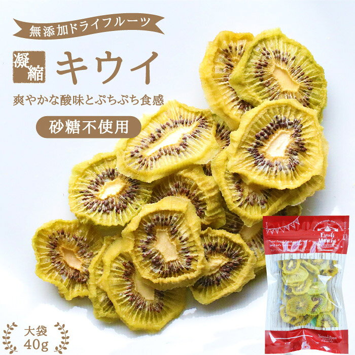 【送料無料】ドライフルーツ キウイ 40g 砂糖不使用 無添加 | ドライキウイ ドライキウイフルーツ 安心の国内加工 健…
