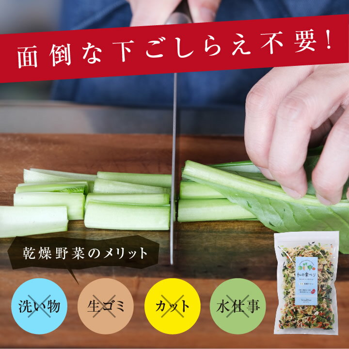 【送料無料】乾燥野菜 国産 私の楽ベジ 100g 5種の国産野菜 ドライ野菜 干し野菜 乾燥野菜ミックス ｜ 乾燥大根 乾燥玉ねぎ 乾燥小松菜 乾燥にんじん 乾燥キャベツ みそ汁の具 カット野菜 常備菜 簡単 時短調理 野菜たっぷり 保存食 非常食 ローリングストック 野菜約1kg分