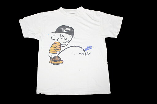 VINTAGE CALVIN AND HOBBES PISS NIKE TEE VINTAGE CALVIN AND HOBBES PISS NIKE TEE