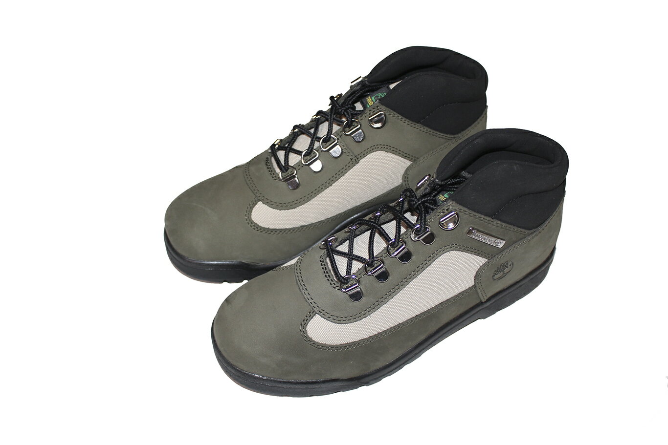 TIMBERLAND FIELD BOOT L/F MID BOOT DARK GREEN NUBUCK SIZE 25