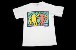 VINTAGE KEITH HARING TEE SIZE M MADE IN USA キースヘリング