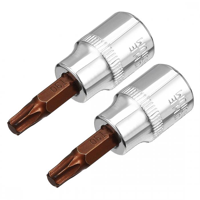 トルクスドライブソケット メトリックソケット 9.35mmドライブ T30 S2スチール 2個入り