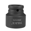 浅い衝撃ソケット トルクソケット 19mmドライブ 6ポイント Cr-Mo鋼 35mm