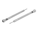 時計ネジ付きドライバー フラットブレードスロットドライバー ウォッチ修復ツール 幅1.4mm ロング91mm 2個入り
