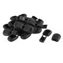 コードロック プラスチッククリップロックエンド ジッパー 20個入り 5.2mmx4.7mm