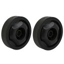 エアコンプレッサーホイール 115mmx16.5mm ブラック プラスチック材質 2個入り
