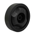エアコンプレッサーホイール プラスチック材質 ブラック 外径115mm ホイールキャスター